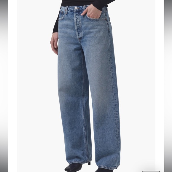 AGOLDE low slung baggy jeans. Size 25. NWOT. - Picture 1 of 5